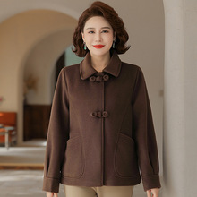 妈妈装春秋季2025外套女中老年新款春秋装翻领宽松洋气上衣外套