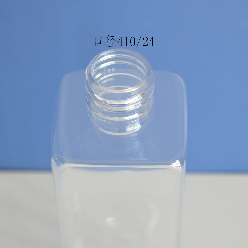 Transparent plastic screw cap