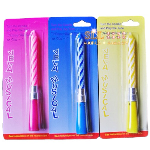 Wholesale controllable switch base thread music birthday candles cake candles that can sing English birthday song