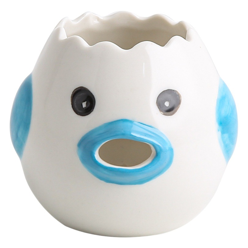 Scandinavian Creative Ceramic Egg White Protein Separator Household Egg Liquid Egg Yolk Filter Baking Tool Easy to Clean