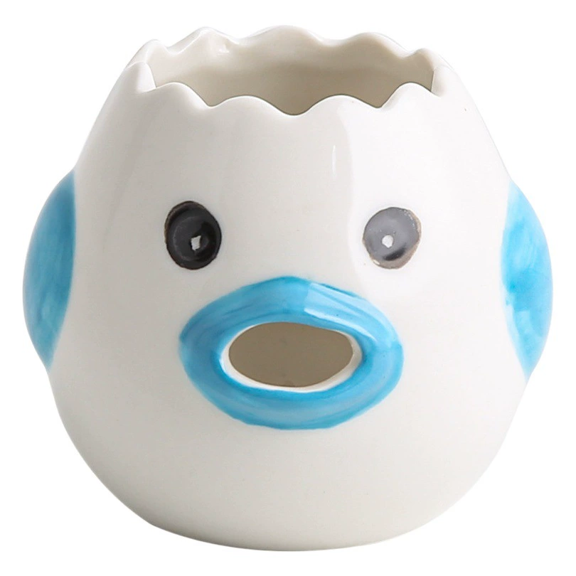 Скандинавский креативный керамический сепаратор яичного белка Бытовой фильтр для яичного жидкого желтка Инструмент для выпечки Легко чистится