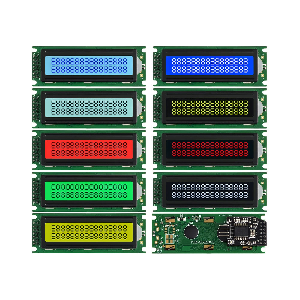 LCD 1602 LCD screen module I2C/IIC conversion board multiple modes can be selected 16x2 character dot screen