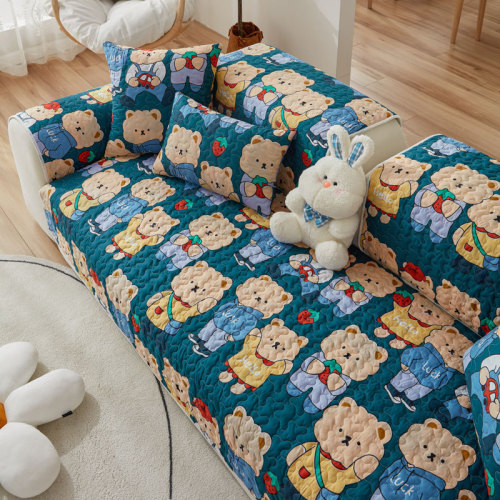 Factory Sofa Cushion Fabric Minimalist Modern Living Room All-Season Universal Genuine Leather Seat Cushion Slipcover Cover Set Dropshipping