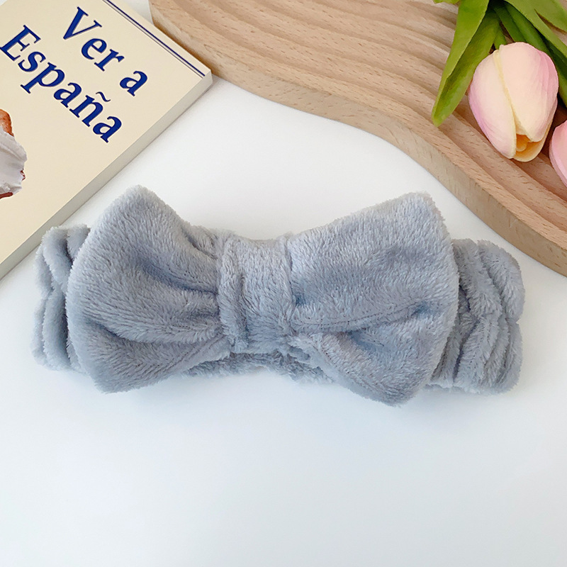 Fronteriza arco lavado facial correa de pelo correa de muñeca Europa y América color sólido aplicar máscara de pelo banda de belleza adornamientos para el pelo al por mayor