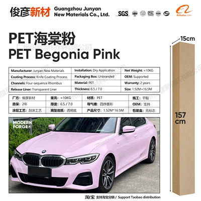 Auto Color Change Film: Source Factory - pet-begonia-powder-65-series152-165m