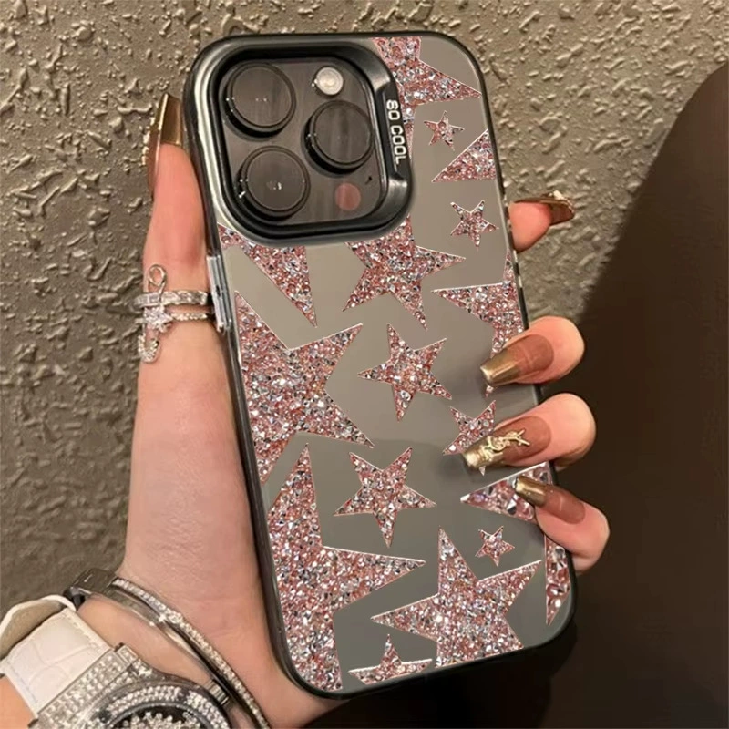 Чехол для телефона (Apple) iPhone серия — лазерная звезда H480P зеркальная блестка, тонкая защитная защита