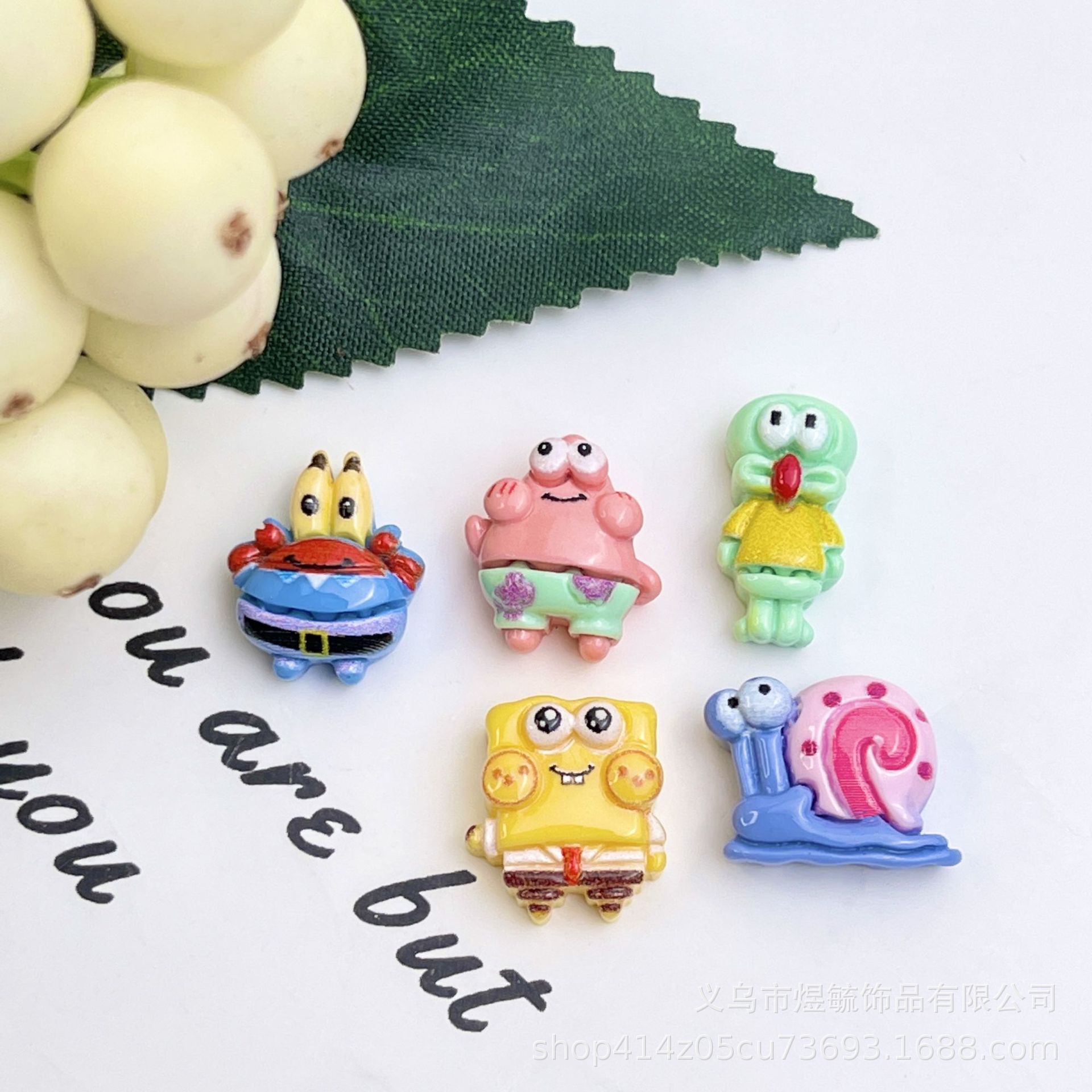 고품질 미니 스폰지밥 네모바지 징징이 파이 빅 스타 작은 달팽이 게 보스 혼합 싱글