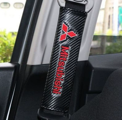 Seat belt shoulder pad – pattern belt sheath - three-ring-carbon-fiber-pair-246cm
