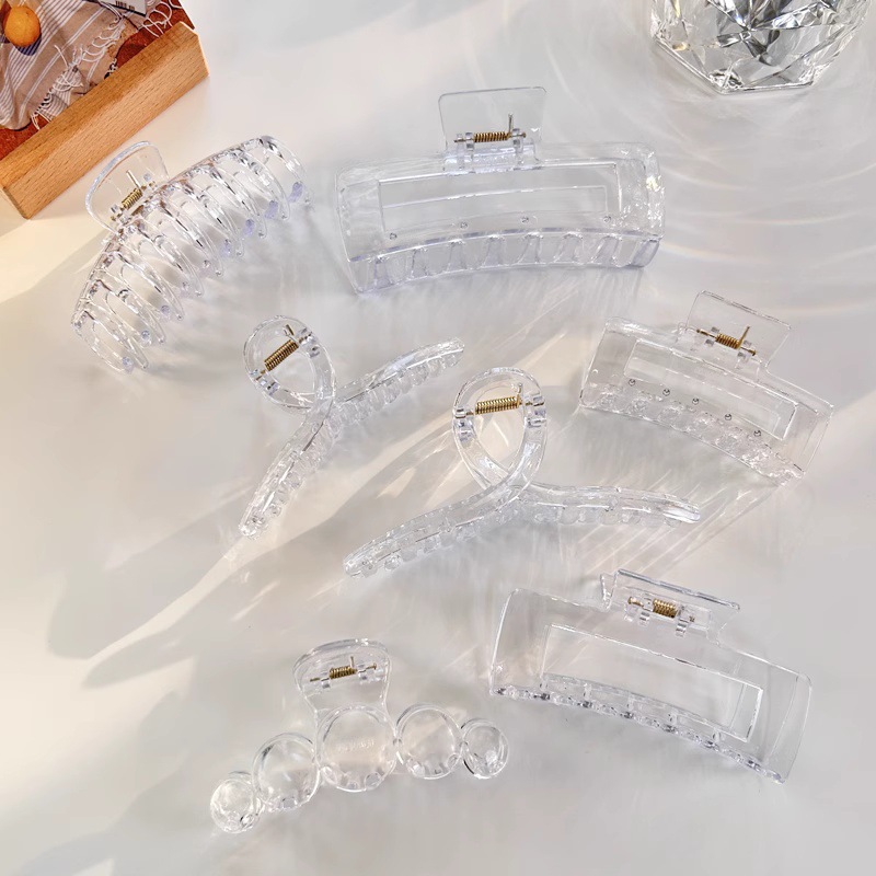 Exquisite Transparente Haarspange Für Damen Für Halboffenes Haar_voghion.com