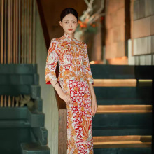龙凤褂2024新款秀禾服新娘结婚褂皇中式婚纱重工修身敬酒服裙褂后