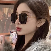 小红书同款大框墨镜女偏光镜新款高级感眼镜复古大脸显脸小太阳镜