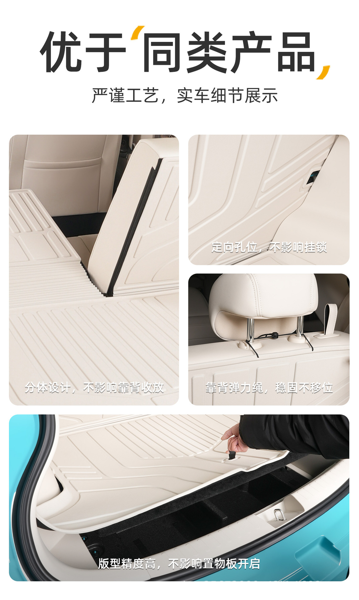 Suitable for the ORA 5 trunk mat, 26 models of special car-specific EV decoration, Great Wall TPE car trunk mat