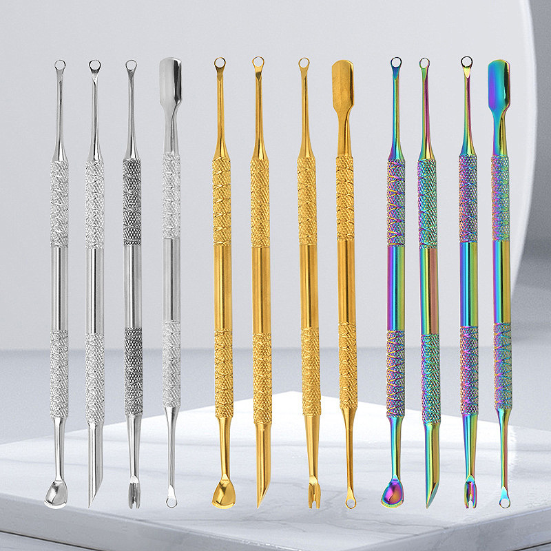 Manicure Beveled Steel Pusher Russian-Style Double-Headed Circle Beveled Pusher to Remove Dead Skin Manicure Pre-Sand Rub Nail Art Tool Manicure Beveled Steel Pusher Russian-Style Double-Headed Circle Beveled Pusher to Remove Dead Skin Manicure Pre-Sand Rub Nail Art Tool