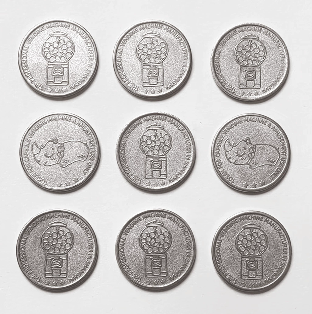 Токены из нержавеющей стали для машины гашапон, диаметр 25мм, 24мм