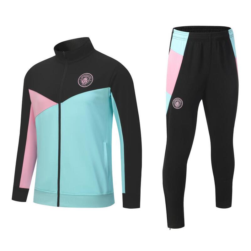 2425 Season League Club Real Madrid Barcelona Football Long Pull Jacket Training Suit