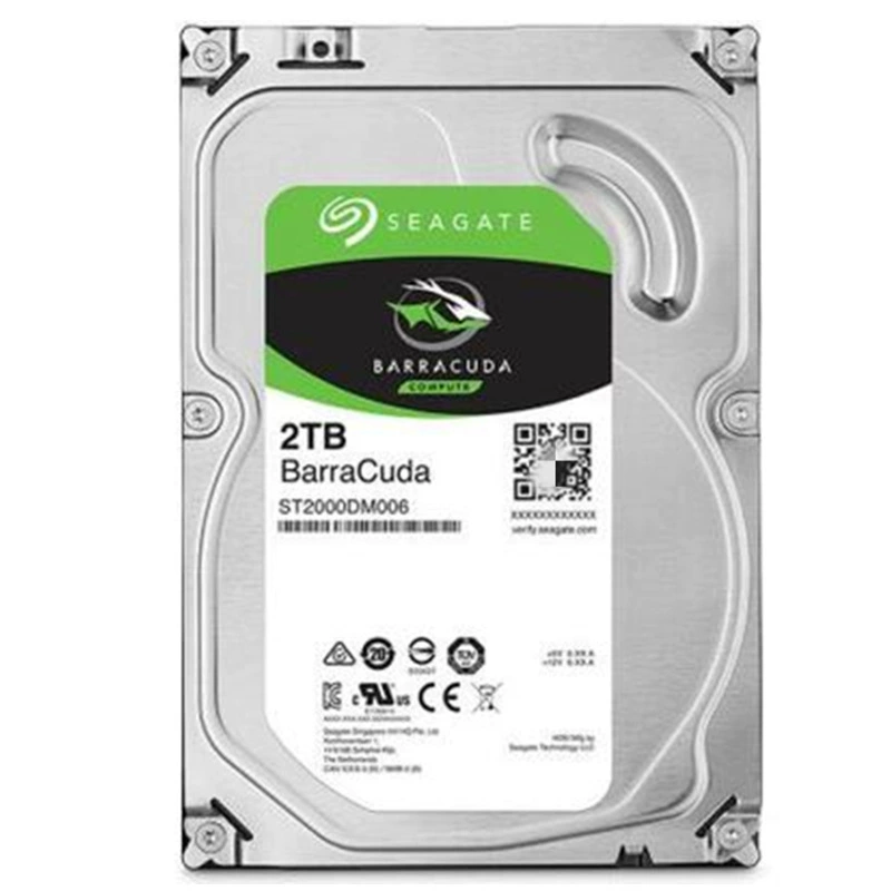 Подходит для Seagate Barracuda 2Т SATA 3,5" для настольного ПК, ST2000DM006, мониторинг, CMR вертикальный