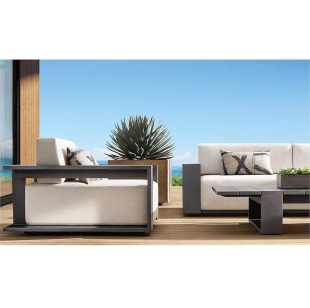 Cross-Border New Outdoor Sofa Coffee Table Combination Open-Air Courtyard Leisure Sofa Chair Four-Piece Set Balcony Outdoor