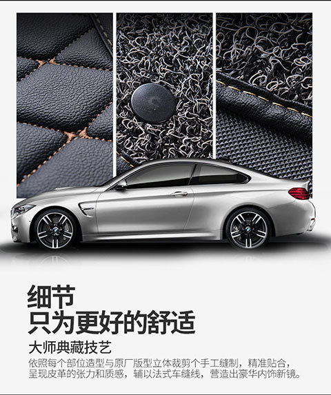 Car Wire Ring Floor Mats Single Piece Car Interior Main Driver and Passenger Rear Carpet Type Car Mats Special Car Models