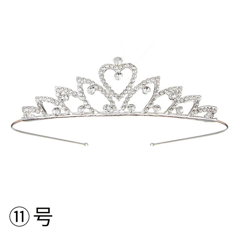 Diadema con Corona de Princesa Infantil de Metal Galvanizado para Cumpleaños y Fiestas image 18