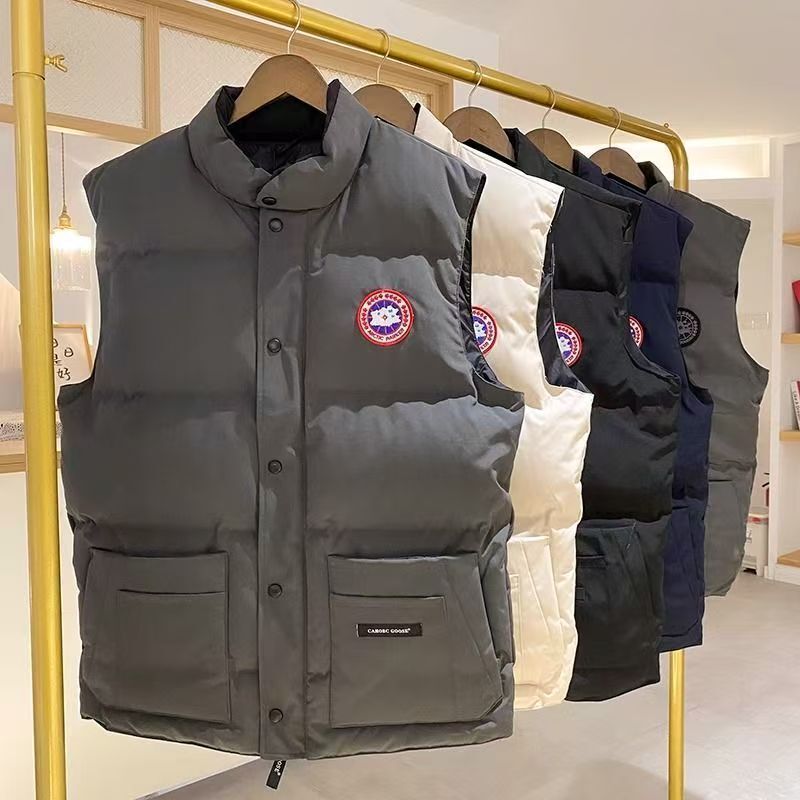 Correct Version of the Big Goose Winter Men's down Jacket, Men's down Vest, Men's Thickened Coat, Clothing Vest, Casual Women's Style