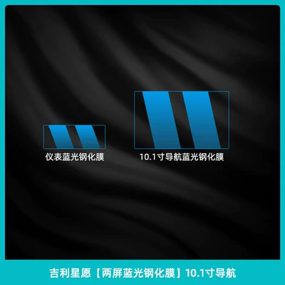 Suitable for 26 models of Car interior film - geely-xingyue-dual-screen-blue-light-tempered-film-101inch-navigation