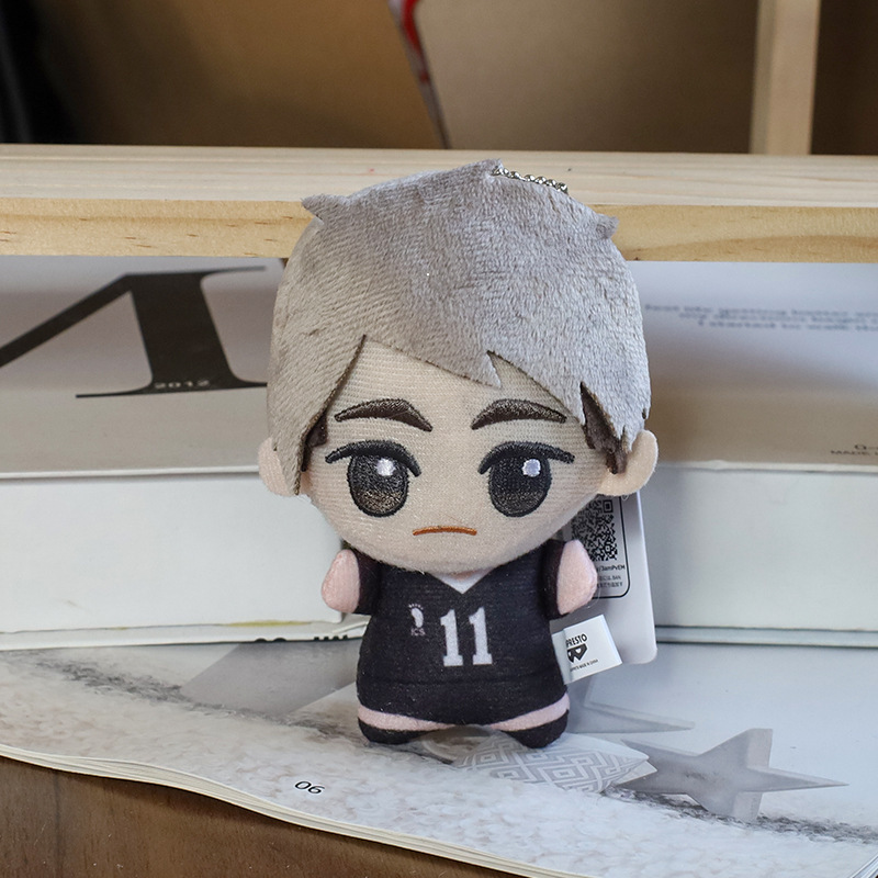 ハイキュー!! バレーボール少年たちのぬいぐるみペンダント、アニメキャラクターフィギュア、バッグ飾り、キーホルダー、漫画風おもちゃ|undefined