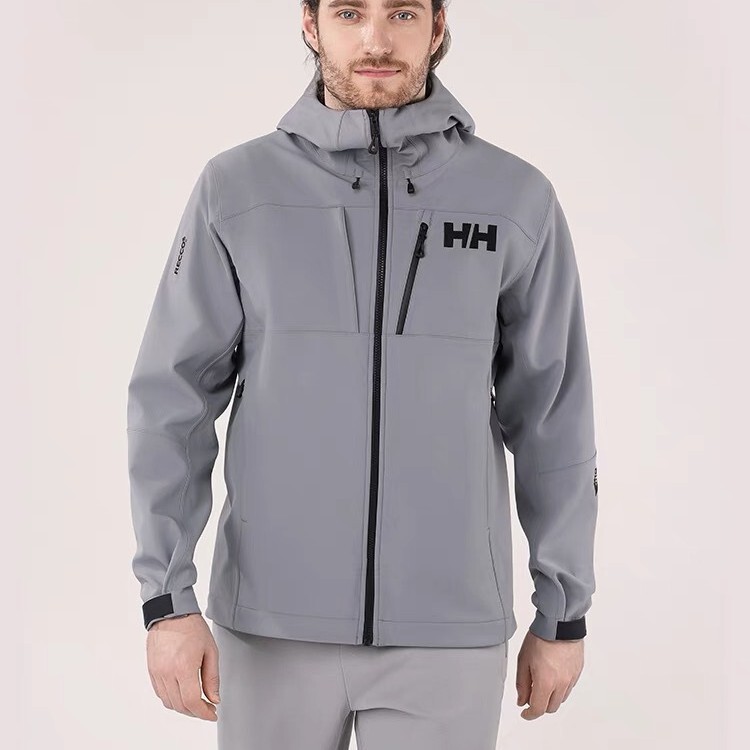 Hh Helly Hansen's New Odin Soft Shell Hooded Jacket for Men and Women Outdoor Sports Fleece-Lined Warm Jacket