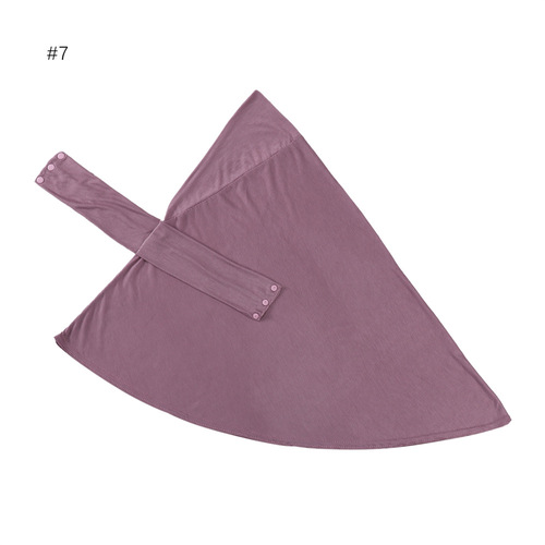 Cross-border Modal Breathable Strap Buttons Adjustable Highly Elastic Multi-Color Base Hat Cover Solid Color Scarf
