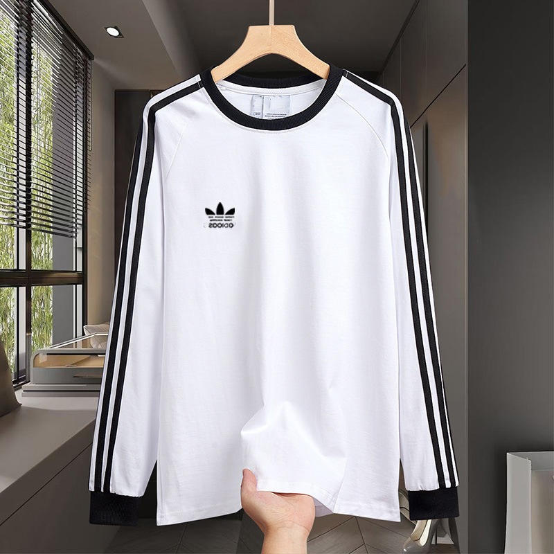 Is5826 Three-Page Grass Embroidery Long-Sleeved T-Shirt Outer Wear Casual Sports Sweatshirt for Men and Women Spring and Autumn Pullover