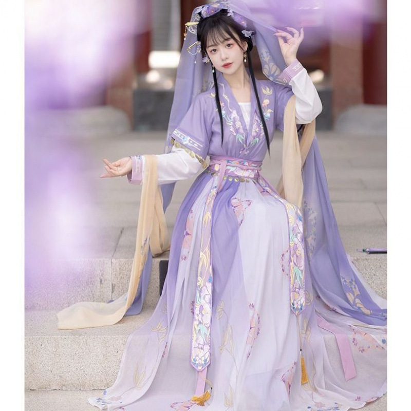 オリジナル漢服女性唐製腰刺繍唐服中国風日常春夏フルセット|undefined
