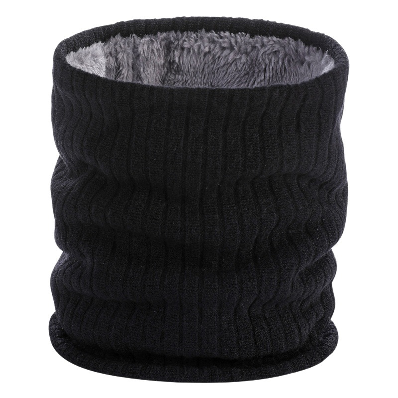 Korean Style Velvet Neck Scarf, Versatile in Winter, Warm and Cold-Proof, Thickeneded Knitted Scarf, Autumn and Winter Fashionable Pullover Scarf to Heattech