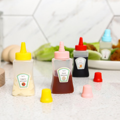 Plastic seasoning squeeze bottle mini portable sauce bottle lunch use salad sauce tomato sauce dividing bottle