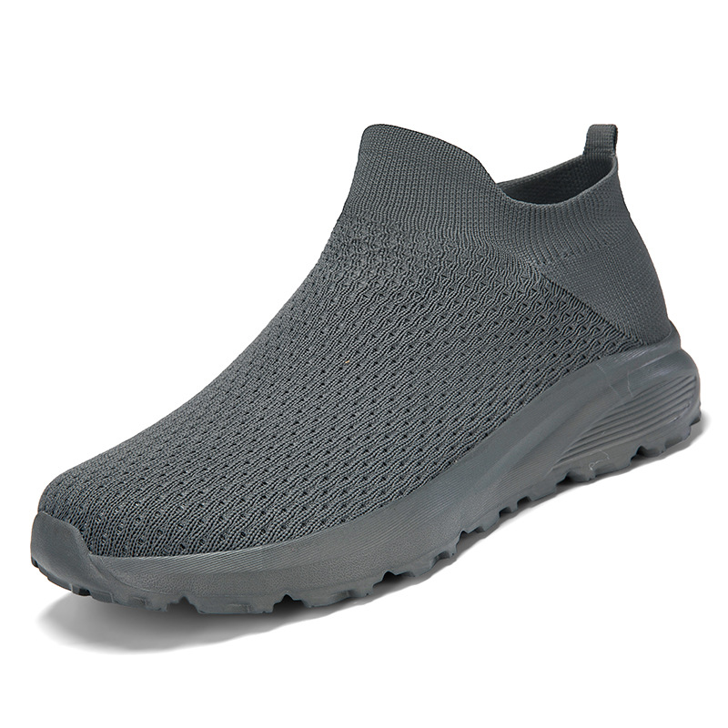 2025 nuevo tamaño transfronterizo zapatos descalzos Zhongbang zapatos de calcetines anchos zapatos deportivos de tela de vuelo para hombres zapatos de malla