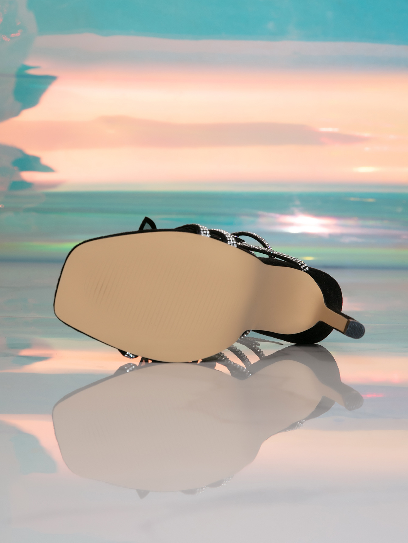 Dámské boty, sexy sandály ve tvaru hada, zabalené páskové sandály s otevřenou špičkou, mašlí a jehlovým podpatkem, dámské boty na podpatku_voghion.com