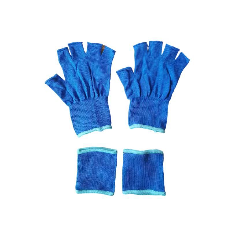 Hand and wrist fitness equipment wholesale cross-border new nylon half finger gloves men's and women's palm sports protective equipment