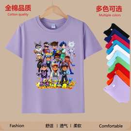 地铁跑酷游戏周边儿童短袖潮流时尚精品圆领套头春季新款百搭纯棉