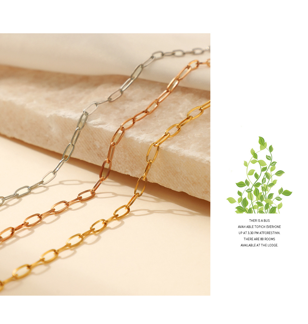 Simple Style Geometric Stainless Steel Gold Plated Necklace