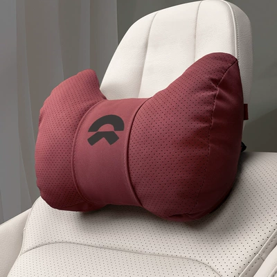 Pillow, Car Seat Pillow – Headrest - horn-style-volcano-red-weilai-headrest-set