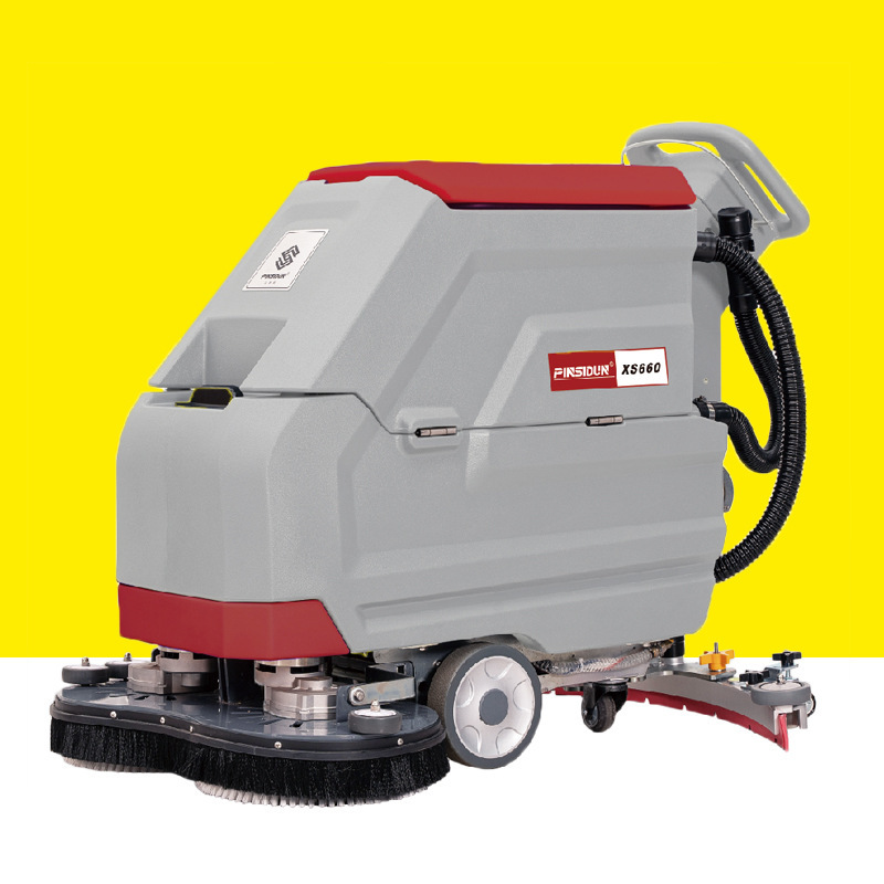 Pinston XS660 Double Brush Washing Machine Self-propelled Floor Wipe Dryer Hotel Factory Hospital Cleaning Equipment