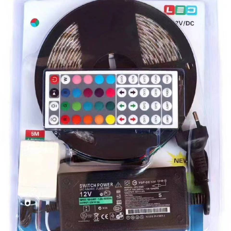 Amazon e-commerce tira de luz LED 5050RGB epoxi impermeable 12VRGB tira de luz 2835 tira de luz traje