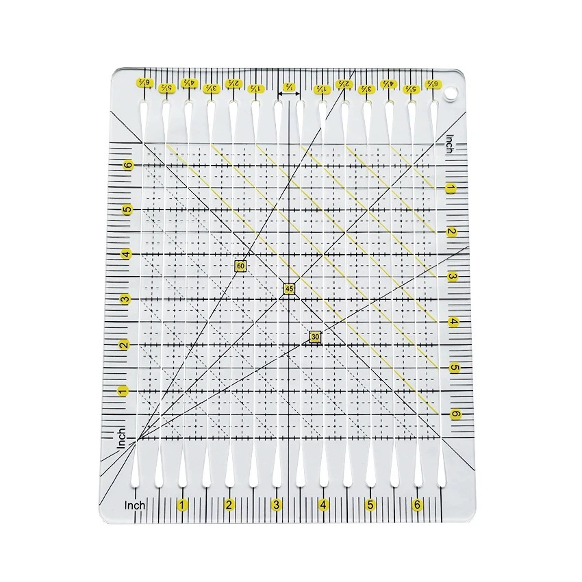 Инструмент для резки одежды DIY шитья измерительная линейка для рисования пластиковая линейка лоскутного шитья прозрачная квадратная линейка для резки
