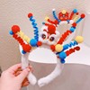 Hair accessory, cute funny headband with bow, cartoon Pilsan Play Car, halloween, internet celebrity