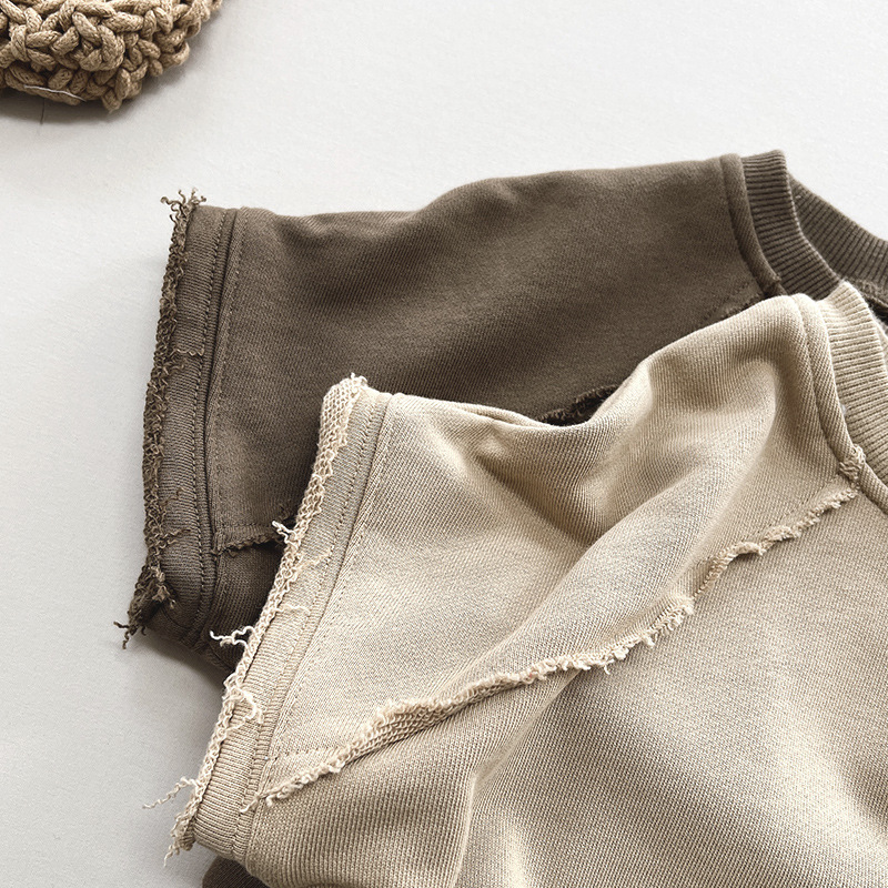 Conjuntos recomendados ~ Primavera y otoño 2025, nuevos chalecos personalizados de estilo forestal para niños y niñas, ropa infantil de moda coreana y japonesa