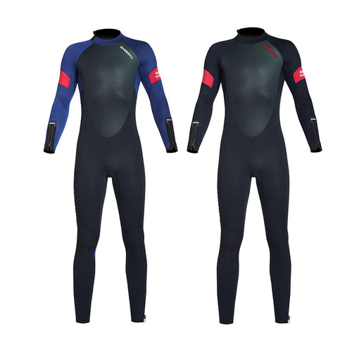 Amazon 5MM Insulated Wetsuit with Fleece Long Sleeve One-Piece Diving Suit for Winter Swimming, Snorkeling, Surfing