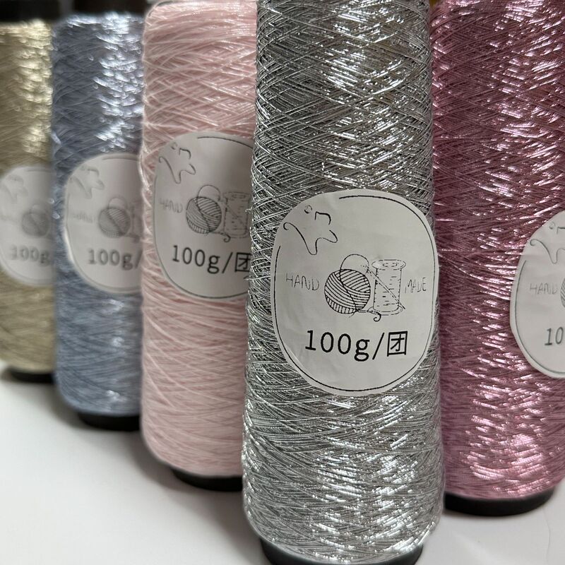 Summer Broken Silver Small Silver Wrapped fever Gold and Silver Wire Yarn Core-spun Wire Sparkling Steel Wire Ball Wire Hand-woven diy