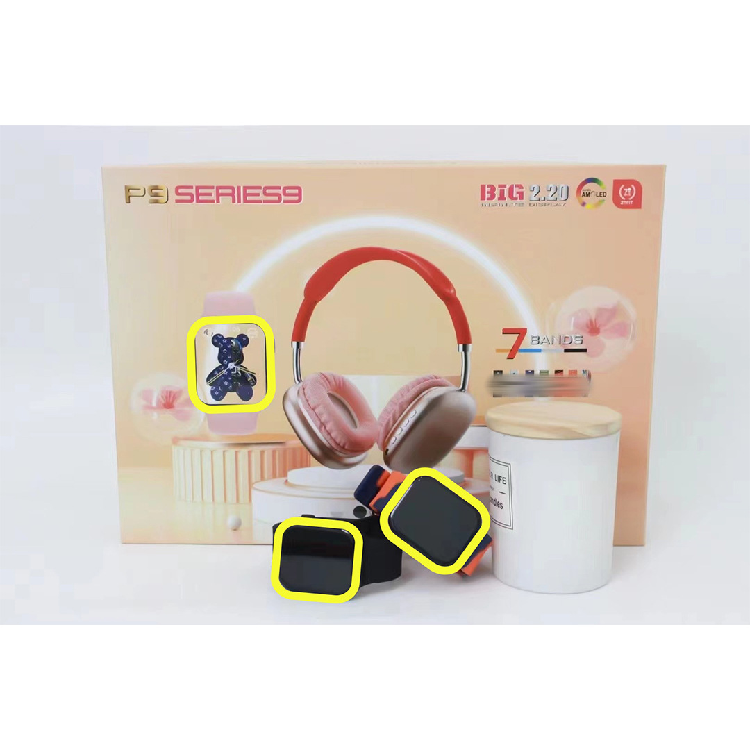 P9 series9 Smart Watch Long Endurance Headset Two-in-One Men's Multifunctional Women's Cross-border Explosions Sports Heart Rate