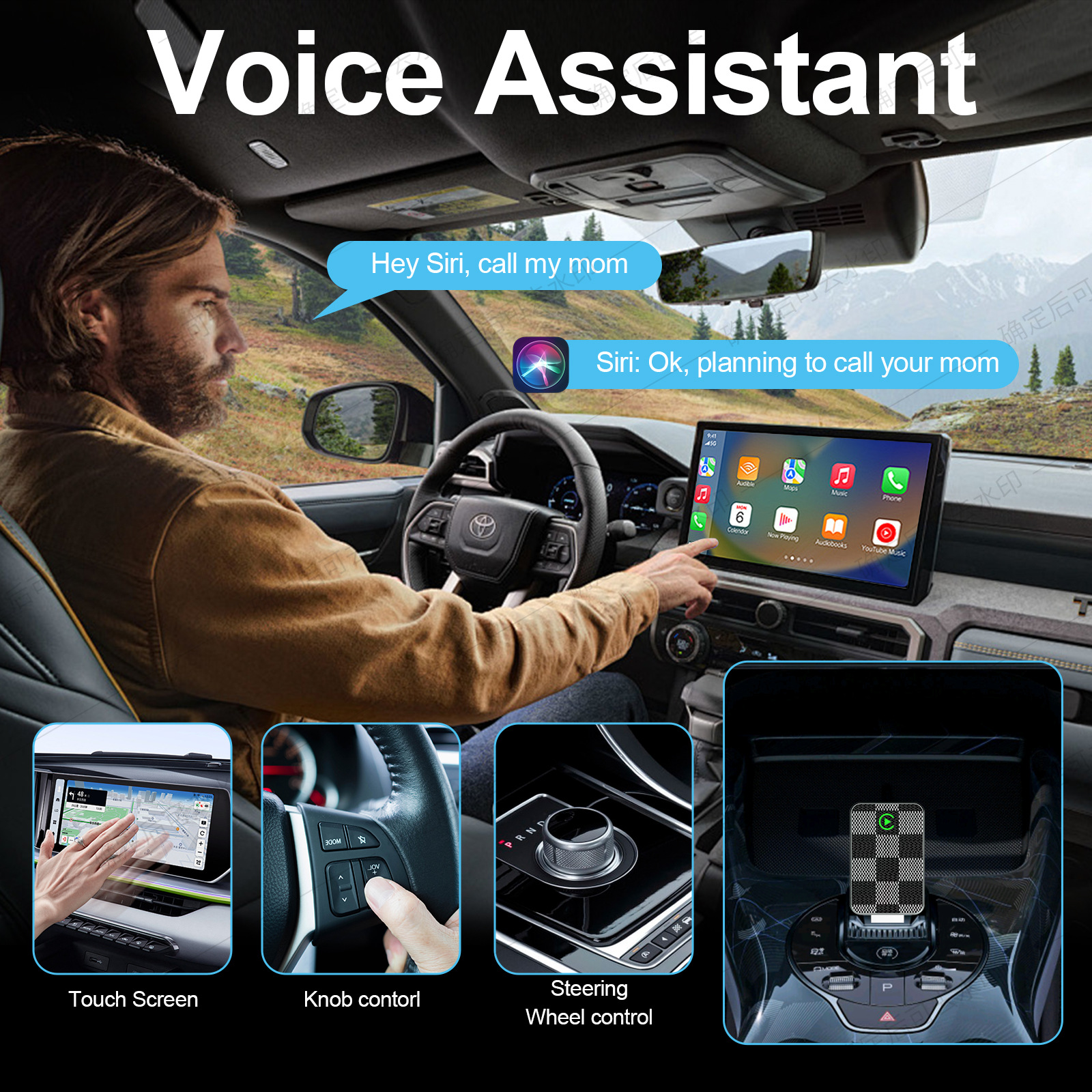 Cross-Border Best-Selling Wireless Carplay Box, Wired to Wireless Carplay Module, Supports Apple and Android Car Systems