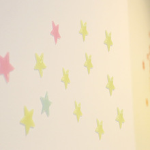 1VPR3d立体荧光夜光星星墙贴壁纸卧室房间装饰天花板星空贴纸墙纸