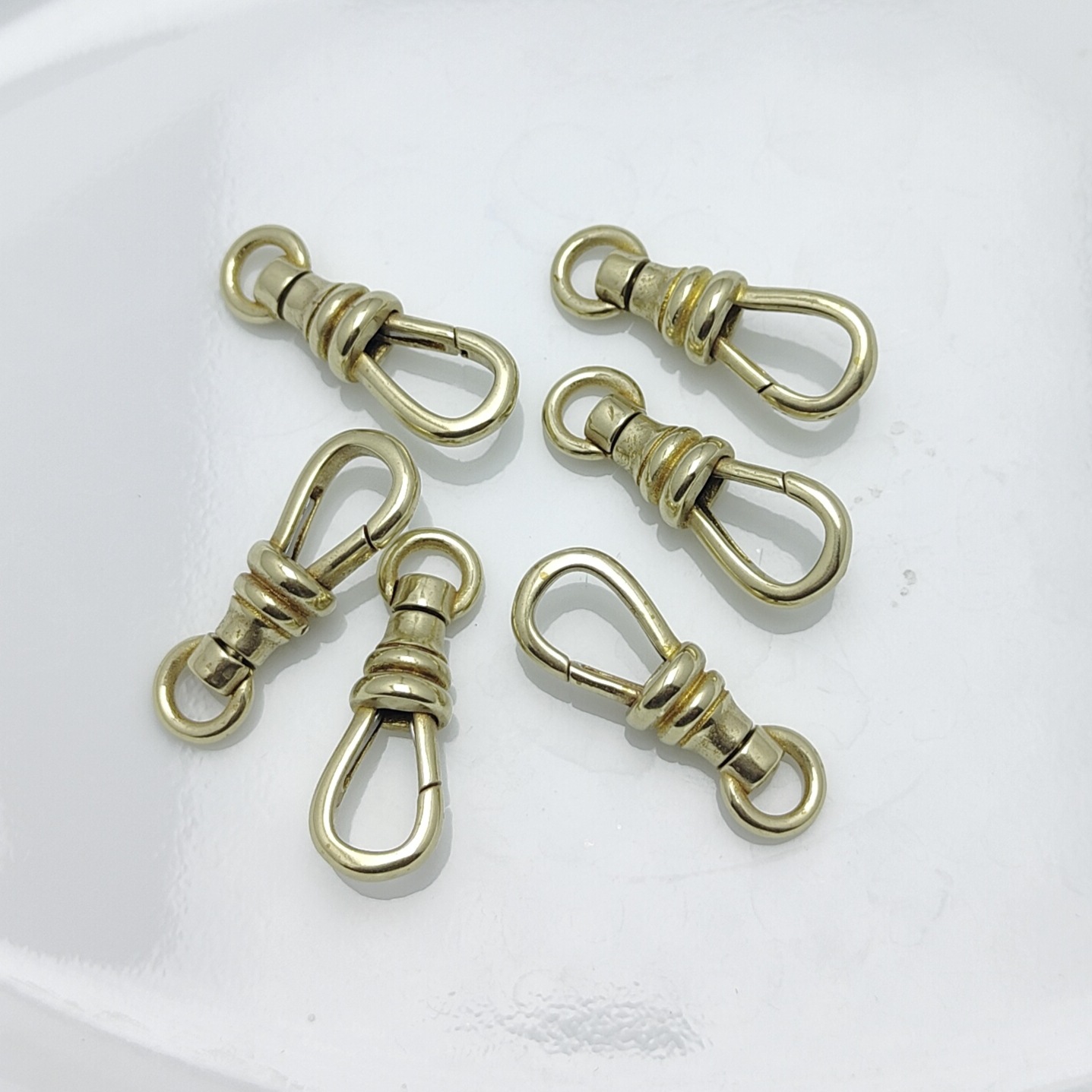 Lobster Clasp Brass Special-Shaped Luggage Buckle Pure Copper Pocket Watch Buckle Casting Buckle Rotatable DIY Jewelry Connecting Buckle