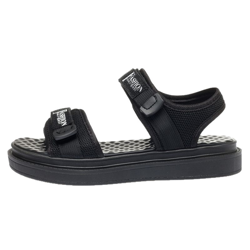 2026 primavera y verano nuevo estilo poco profundo confortable pedazo de mierda sensación resistente al desgaste de dedos de velcro sandalias de estilo romano